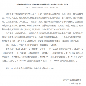 喜讯！源海咨询入选山东省建筑业全链条龙头骨干企业